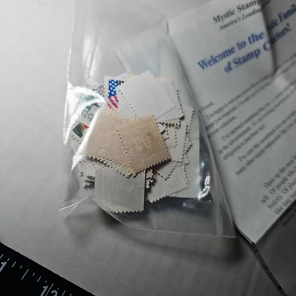 Unopened 100 Historic US Stamps Mystic Stamp Co